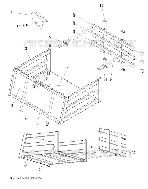 BED STAKE SIDES CLIP IN