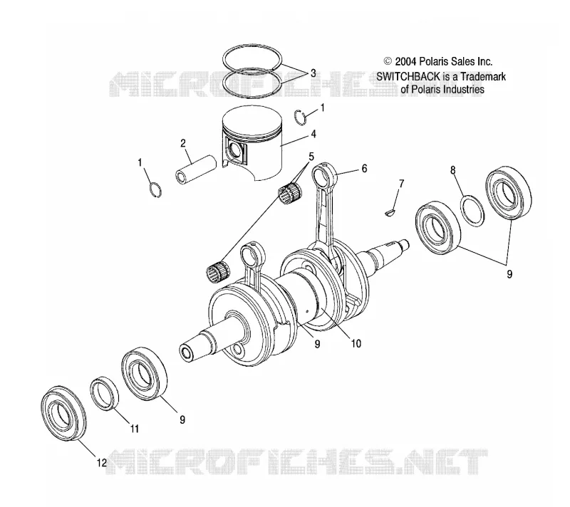 PISTON   CRANKSHAFT (800)