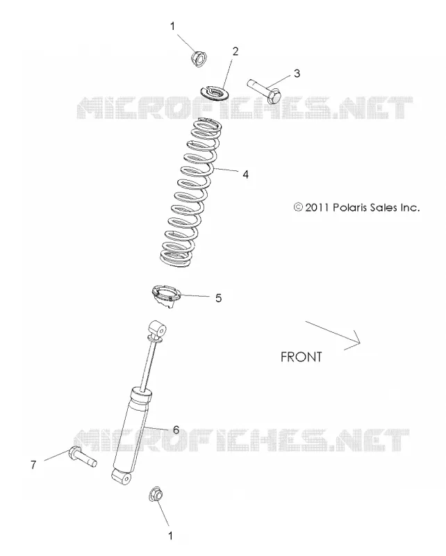 SUSPENSION, REAR SHOCK MOUNTING