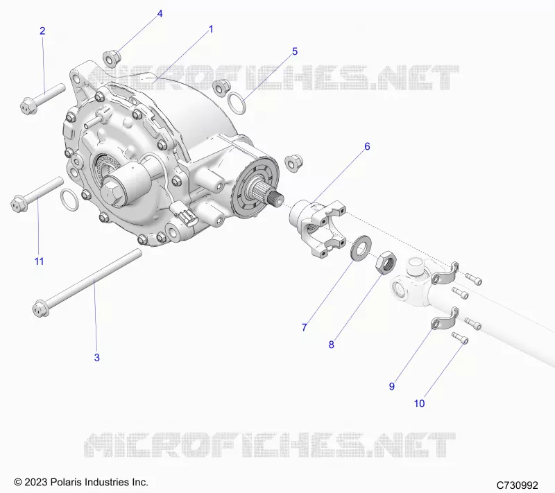 DRIVE TRAIN, REAR GEARCASE MOUNTING