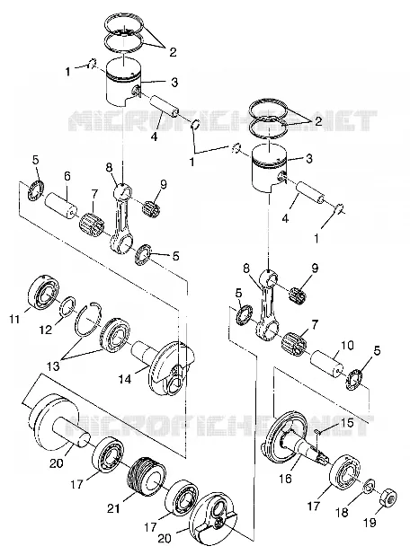 PISTON   CRANKSHAFT CLASSIC 0983865 (4943624362C009)