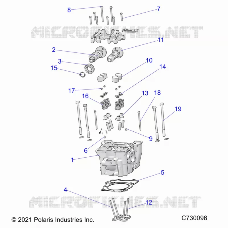 ENGINE, CYLINDER HEAD, CAMS AND VALVES