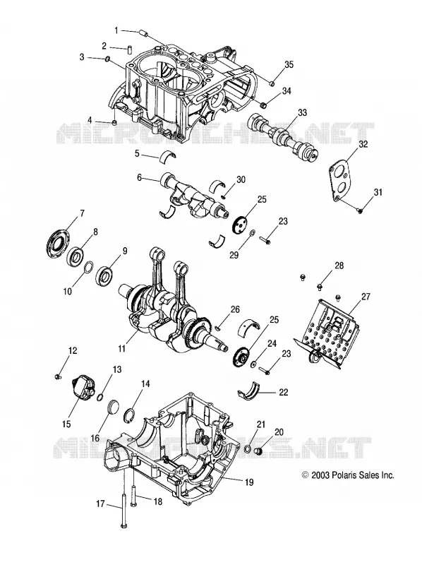 CRANKCASE AND CRANKSHAFT
