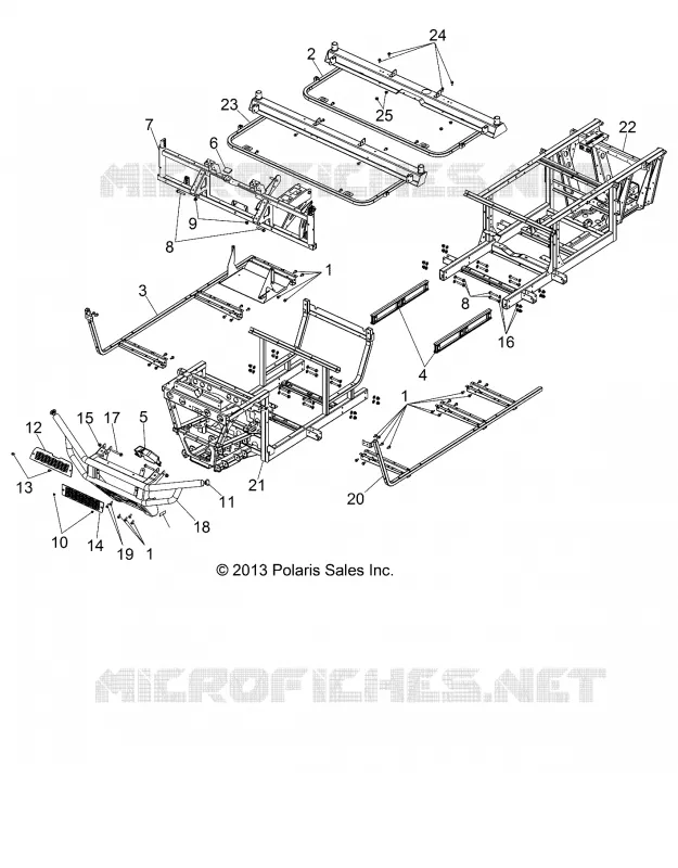 CHASSIS, FRAME AND FRONT BUMPER