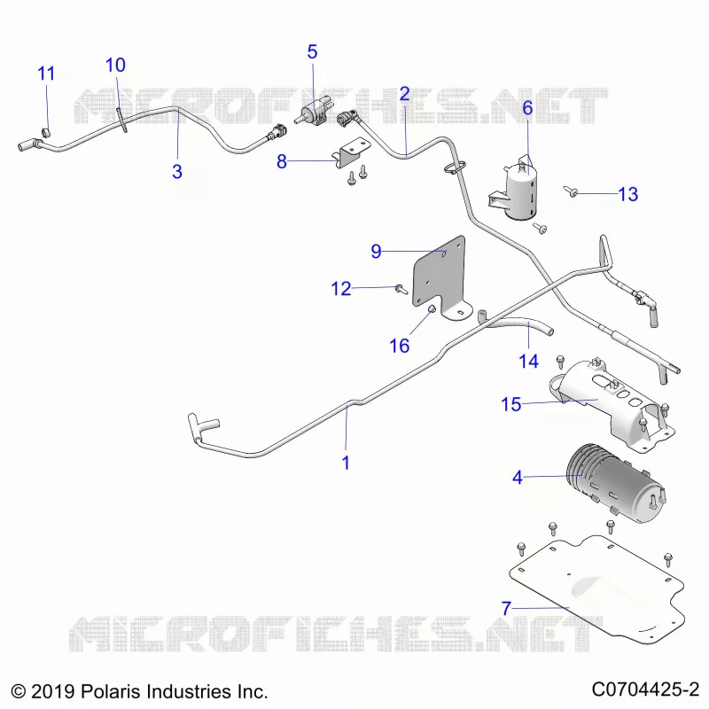 FUEL SYSTEM, FUEL TANK EVAP, CANISTER AND LINES