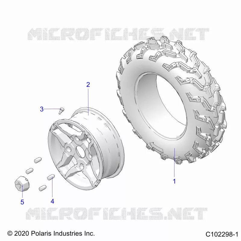 WHEELS, FRONT TIRE