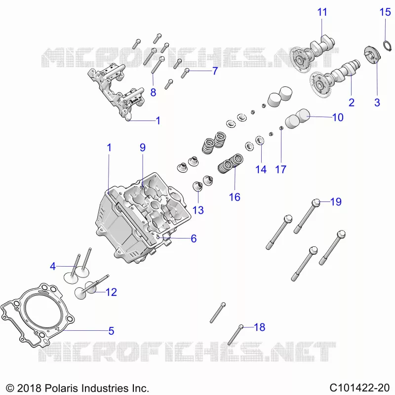 CYLINDER HEAD, CAMS AND VALVES