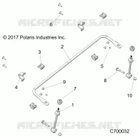 FRONT SUSPENSION STABILIZER BAR- R19RRU99/A/B (C700032)