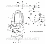 LEFT ADJUSTABLE BUCKET SEAT 