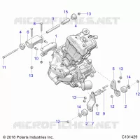 ENGINE, MOUNTING & LONG BLOCK