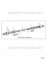 DRIVE TRAIN, FRONT HALF SHAFT (IF BUILT 10/20/15 AND AFTER)