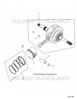 ENGINE, CRANKSHAFT, CONNECTING ROD AND PISTON -A19HZA15N1/N7 