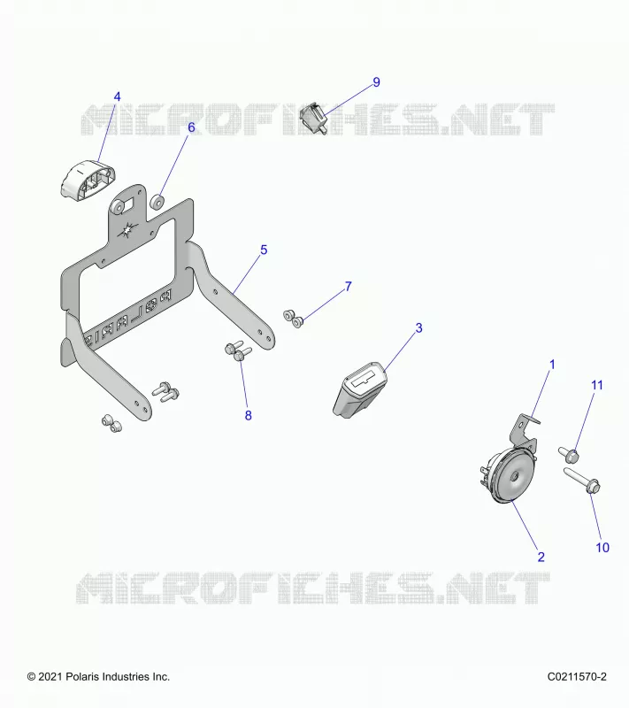 ELECTRICAL, HORN AND LICENSE PLATE LIGHT
