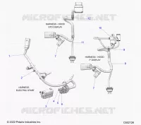 ELECTRICAL, WIRE HARNESS, HOOD, ELECTRIC START