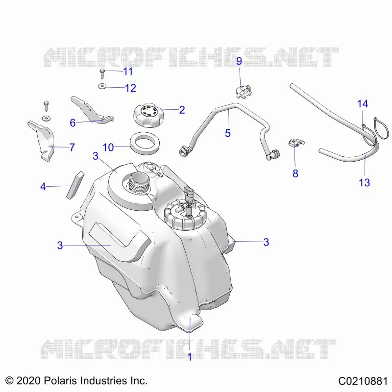FUEL SYSTEM, FUEL TANK ASM.