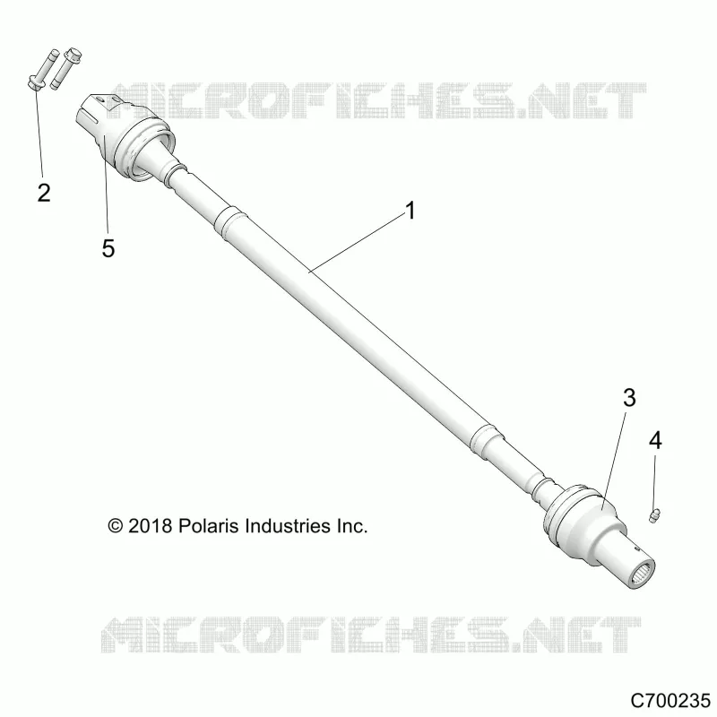 DRIVE TRAIN, REAR PROP SHAFT