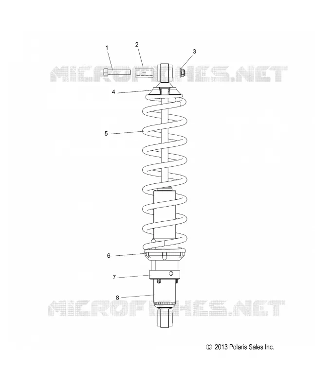 SUSPENSION, REAR SHOCK TRACK (7043994)