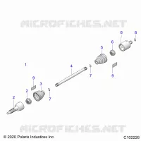 DRIVE TRAIN, REAR DRIVE SHAFT 