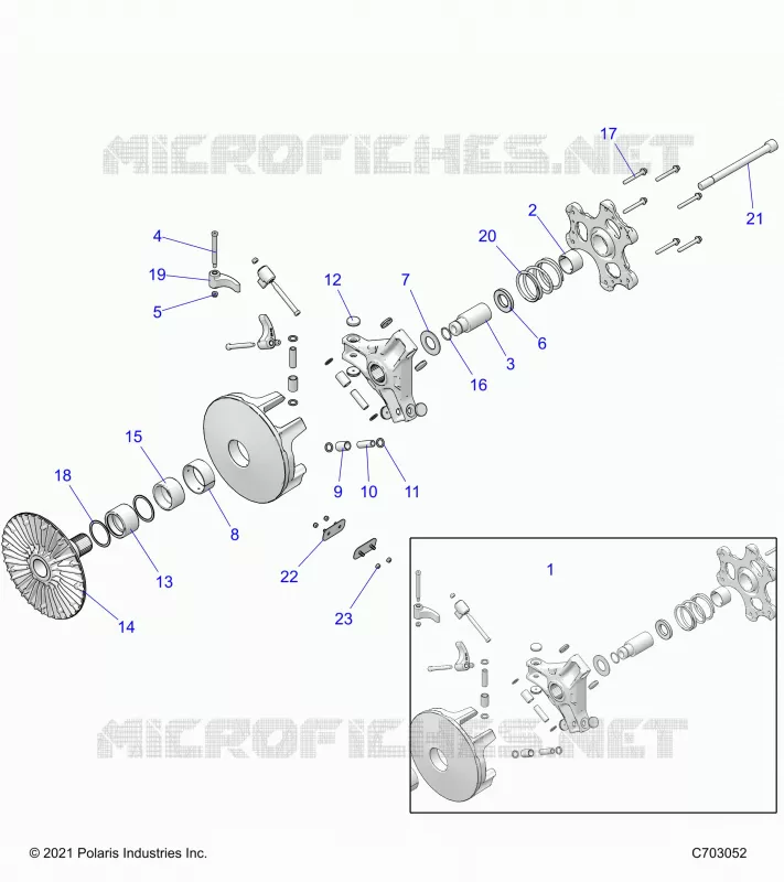 DRIVE TRAIN, PRIMARY CLUTCH