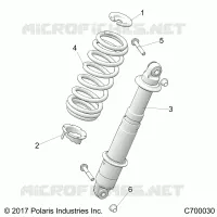 SUSPENSION, REAR SHOCK MOUNTING