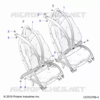 SEAT BELT MOUNTING, REAR, PREMIUM/DELUXE