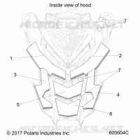 HOOD FOAM/FIBER