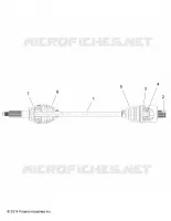 DRIVE TRAIN, REAR DRIVE SHAFT