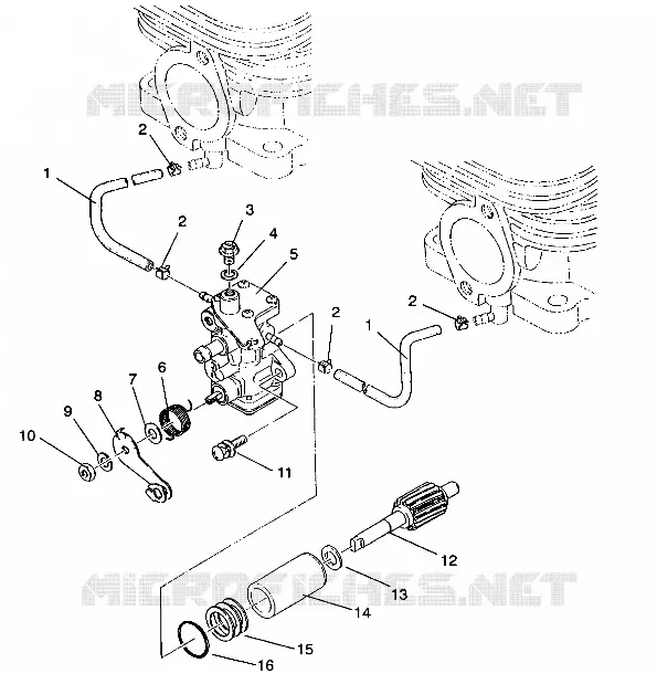 OIL PUMP ASSEMBLY TRAIL/0930761 AND  TRAIL DELUXE/0930243 (4923222322039A)