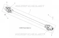 DRIVE TRAIN, PROP SHAFT, FRONT (BUILT 11/22/10 AND BEFORE)