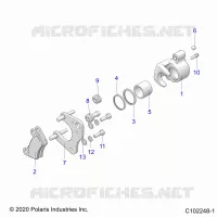 BRAKES, BRAKE FRONT BRAKE CALIPER