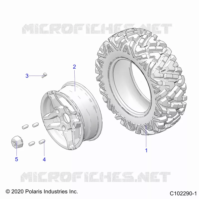 WHEELS, FRONT TIRE