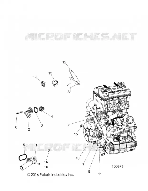 COOLING, THERMOSTAT AND BYPASS