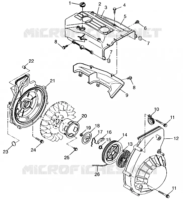 BLOWER HOUSING   RECOIL STARTER