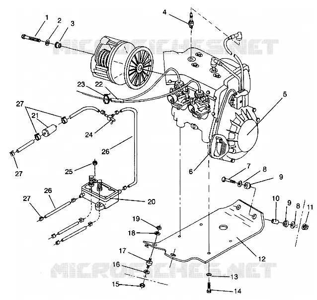 ENGINE MOUNTING SUPER SPORT 0940743 (4927742774024A)