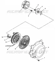 RECOIL STARTER ASSEMBLY STORM 0940782 AND STORM SKS 0940582 (4925032503038A)