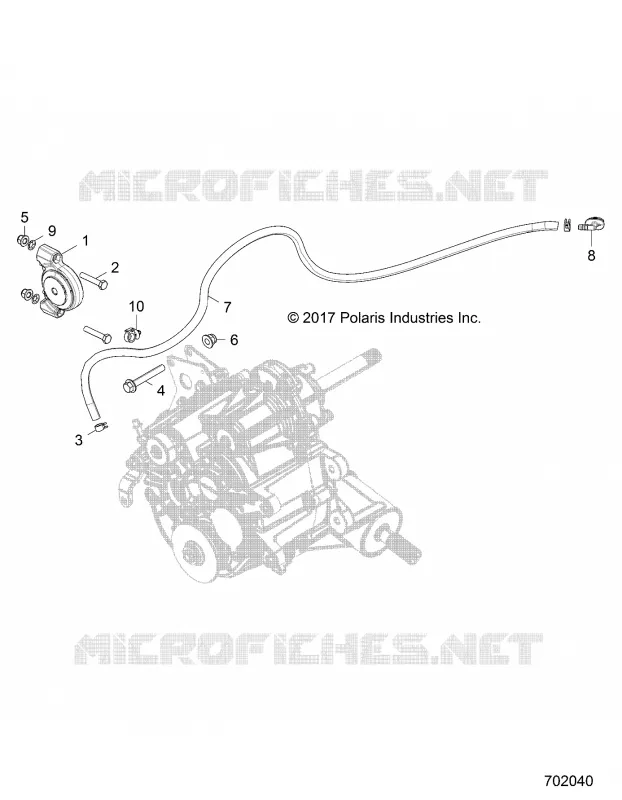 DRIVE TRAIN, MAIN GEARCASE MOUNTING- Z19VHA57F2 (702040)