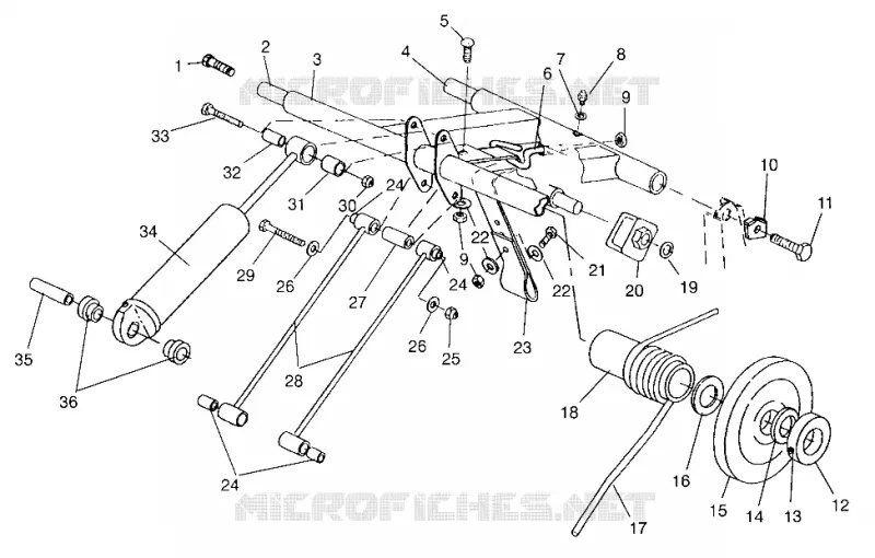 REAR TORQUE ARM 600 XCR SP 0965677 AND EUROPEAN 600 XCR SP E965677 (4932063206B014)
