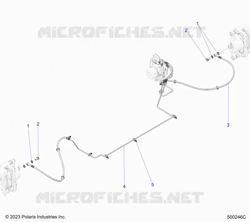 FRONT BRAKE BRAKE LINE