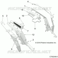 REAR FENDERS AND BEZELS- Z20NAE99AC/AL/AN/BC/BL/BN/K99AF/AK/BF/BK/M99AL/R99AZ/BZ (C700248-8)
