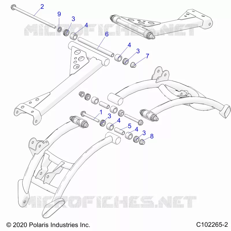 REAR SUSPENSION CONTROL ARM, MOUNTING