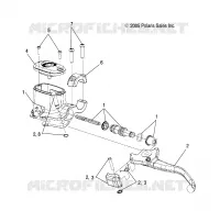 FRONT BRAKE BRAKE LEVER AND MASTER CYLINDER (TO 6/1/16)