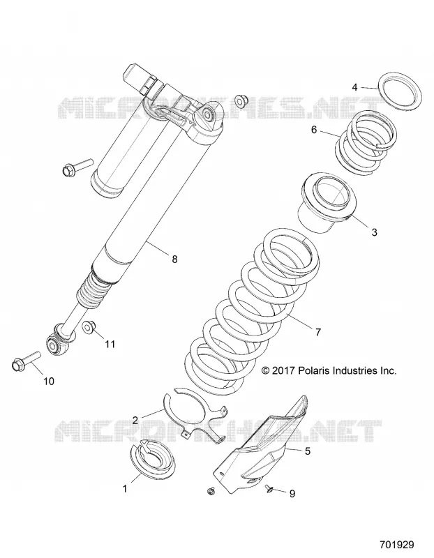 REAR SUSPENSION SHOCK MOUNTING