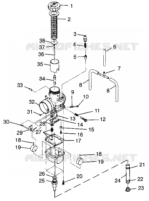 CARBURETOR 700 XCR 0985678(A) AND EUROPEAN 700 XCR E985678 (4943114311D002)