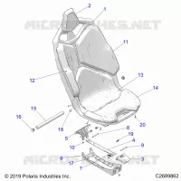 SEAT ASM.- Z20RAB92AC/BC/AR/BR/D92AC/BC/AR/BR (C2689862)