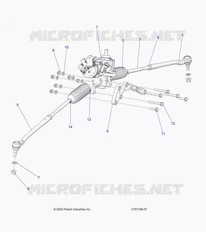 STEERING GEAR BOX W/EPS -Z23RGK2KAJ/BJ (C701156-04)