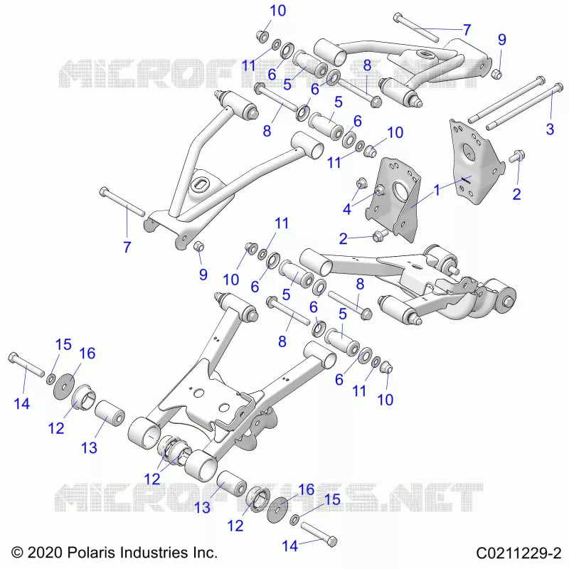 REAR SUSPENSION CONTROL ARM, MOUNTING