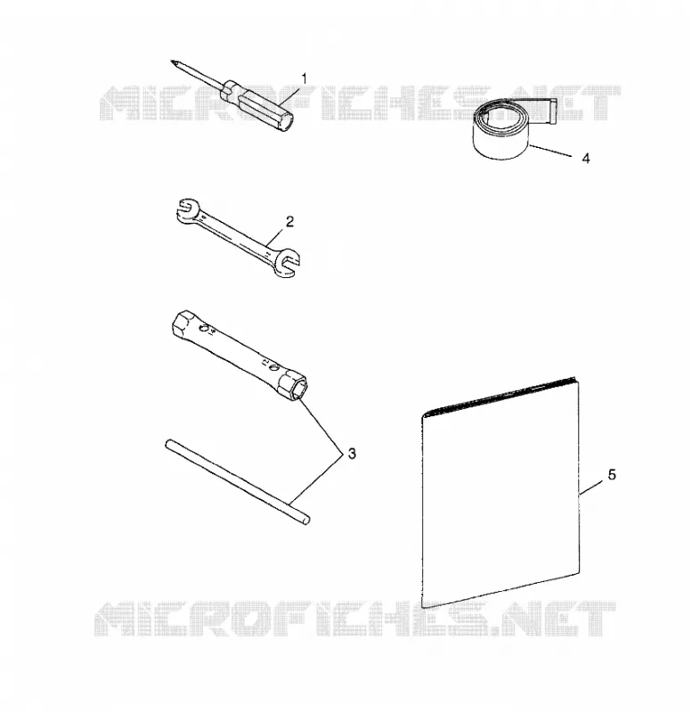 TOOL KIT    LITE 0983433 AND LITE DELUXE 0983431 (4941864186C002)
