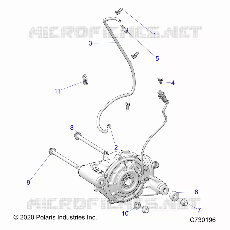 DRIVE TRAIN, FRONT GEARCASE MOUNTING