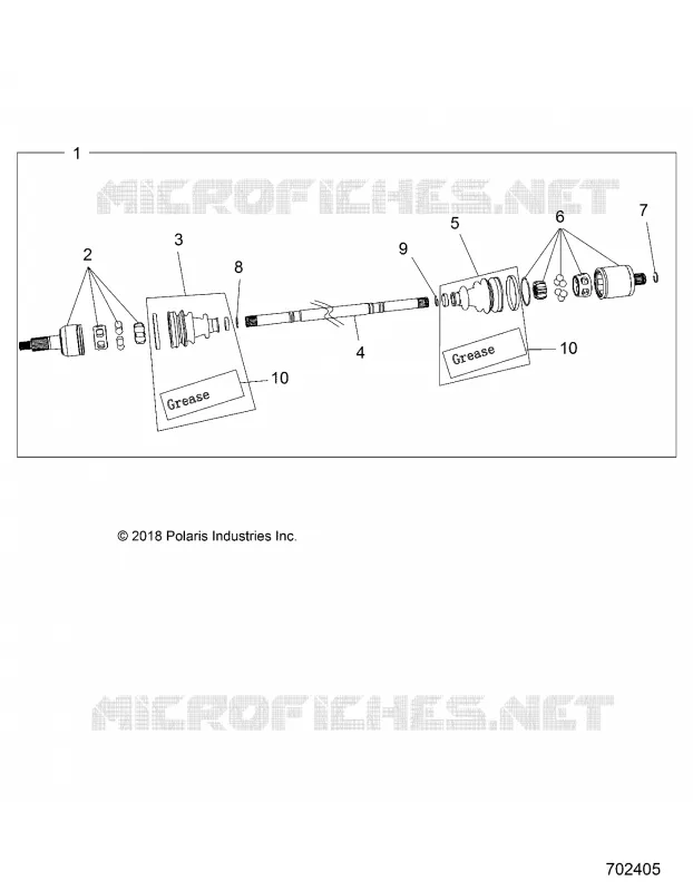 DRIVE TRAIN, REAR DRIVE SHAFT