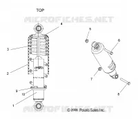 SUSPENSION, FRONT SHOCK TRACK